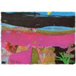 Dame Barbara Rae D.B.E. R.A. (Scottish 1943-) "Desert Bloom"