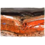 Dame Barbara Rae D.B.E. R.A. (Scottish 1943-) "Volterra Ploughmarks"