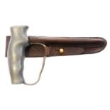 Scarce British World War One trench knuckleduster push-dagger or “hand bayonet” by Robins of Dudley;