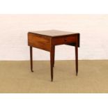A 19th Century Mahogany and Marquetry Pembroke Table