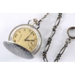 International Watch Co. (IWC), Schauffhausen A Silver and Niello Enamel Full Hunter Pocket Watch