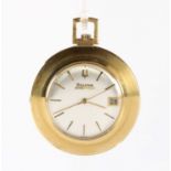Bulova, New York & Geneva An 18ct Gold "Accutron" Tuning-Fork Quartz Pocket Watch