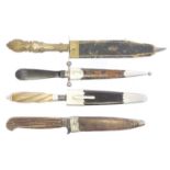 Robert Linguard Sheffield bowie knife and scabbard, with 7inch blade possible made for the