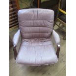 A Goet Mobler design leather lounge easy chair