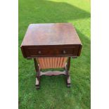 A 19th century mahogany work table