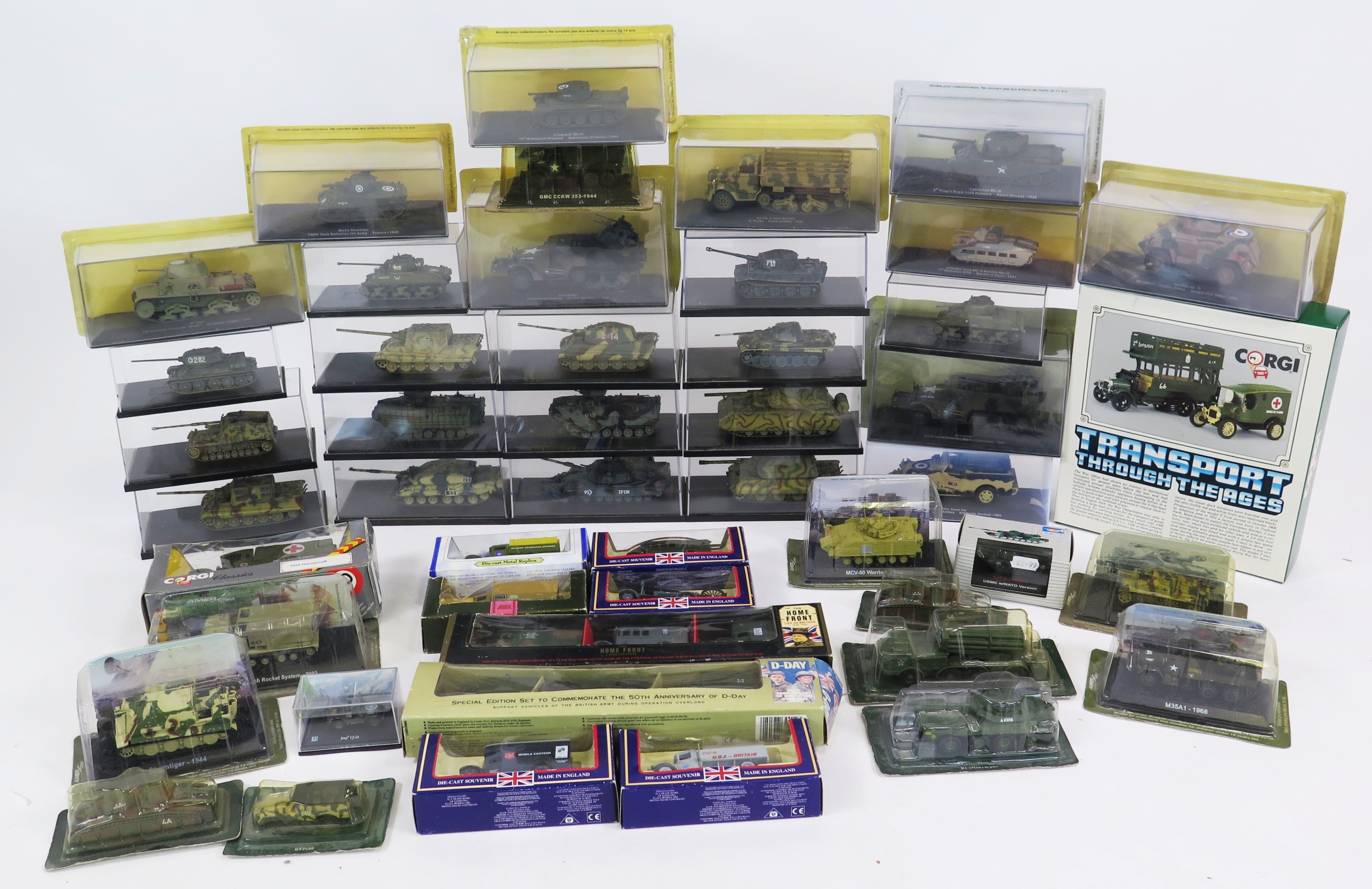 Diecast Military Vehicle Scale Model Collection including Amer Com ...