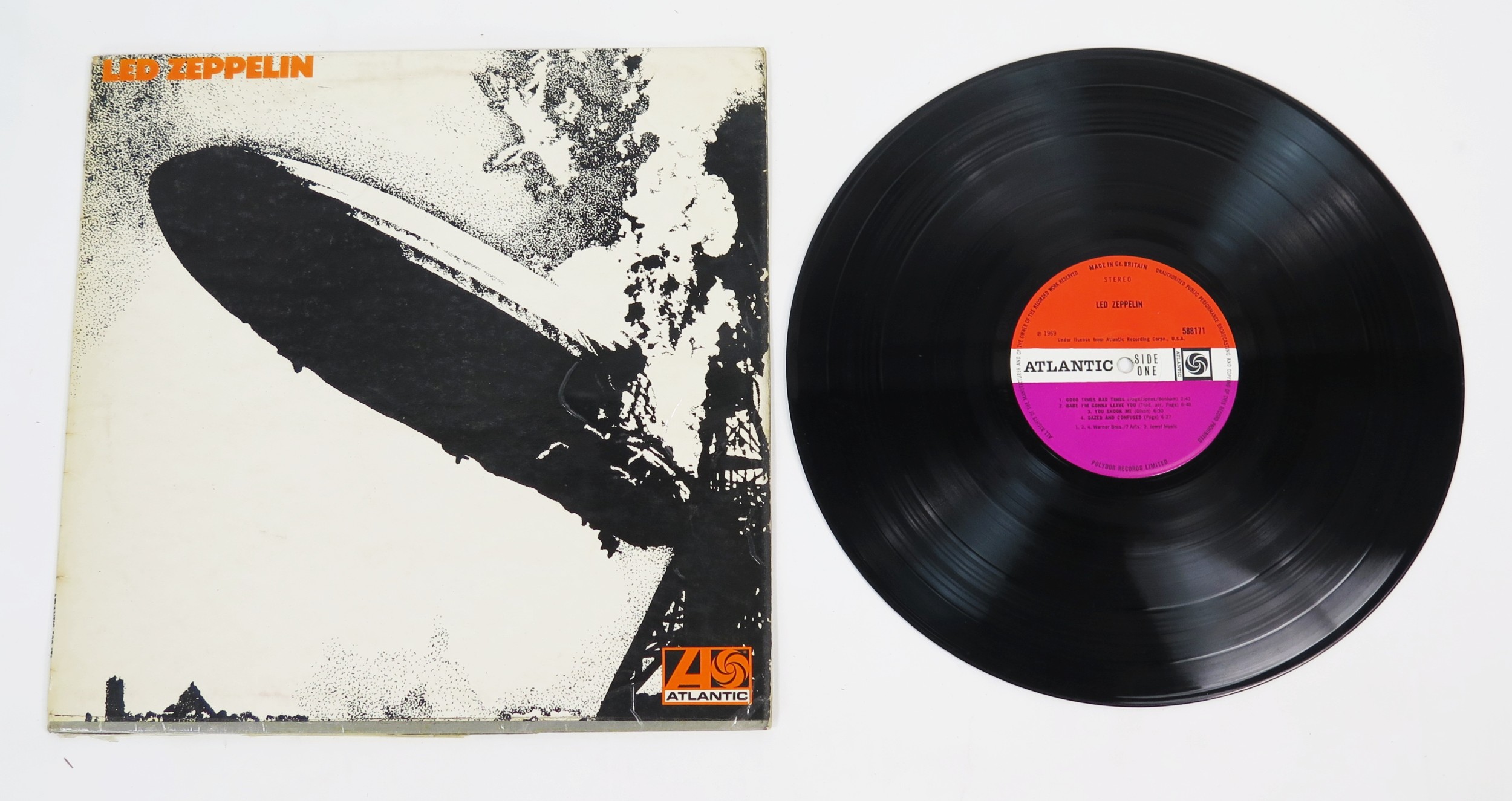 Led Zeppelin - Self Titled (UK PLUM/ RED ATLANTIC - CORRECTED MATRIX ...