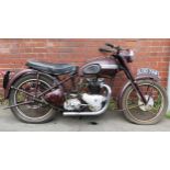 1950 or 1951 Triumph Speed Twin 5T 500cc Motorcycle LOD 788, engine no. 9540N, finished in maroon,