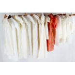 19th and early 20th century children's christening gowns, dresses and nighties, mostly in white