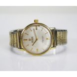 An OMEGA Seamaster De Ville gold plated automatic wristwatch, c. 31.4mm case. Running, seconds