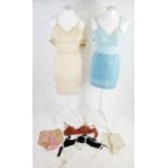 C. 1960s - assorted lady's undergarments including lace nightdresses, nylon stockings, etc.