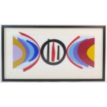 Terry Frost R.A.(British 1915 - 2003) 'Black Circle' Coloured Screenprint, pencil signed and