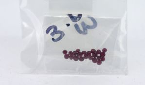 A small collection of loose cabochon rubies totalling 3.03ct.