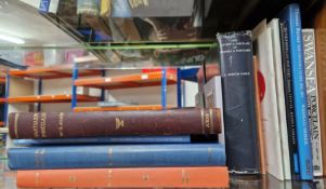 A collection of reference books on Nantgarw and Swansea porcelain.