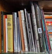 A collection of reference books on English Studio pottery, to include books on the Martin Brothers,