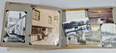 A collection of photograph albums of Looe, Cornwall, with historical snippets. (9)