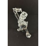 Swarovski Crystal Glass, Disney Showcase Collection - Donald Duck, boxed.