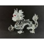 Swarovski Crystal Glass, Annual Edition 1997 - Fabulous Creatures - The Dragon, boxed.
