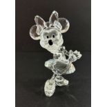 Swarovski Crystal Glass, Disney Showcase Collection - Minnie Mouse, boxed.