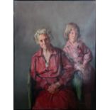 Robert Lenkiewicz (1941-2002), oil on canvas, 'Old and Young'