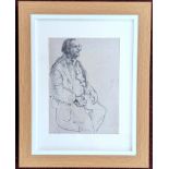 Robert Lenkiewicz (1941-2002) ink drawing on paper 'Sid'