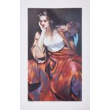 Robert Lenkiewicz (1941-2002), limited edition print, 'Esther with Silver Locket'