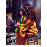 Robert Lenkiewicz (1941-2002), limited edition print 'Anna in Yellow Kimono at Lower Compton