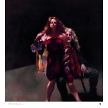 Robert Lenkiewicz (1941-2002), limited edition print 'The Painter with Janine Pecorini'
