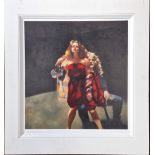 Robert Lenkiewicz (1941-2002), limited edition print 'The Painter with Janine Pecorini'