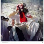 Robert Lenkiewicz (1941-2002), limited edition print 'Self Portrait as St Anthony Listening', Artist