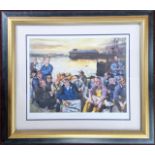 Robert Lenkiewicz (1941-2002), limited edition print, 'The Barbican Fishermen 2000'