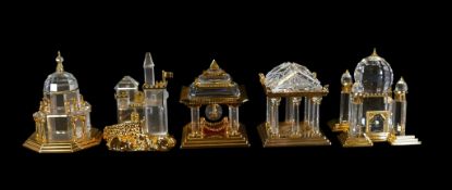 Swarovski Crystal Memories, Journeys collection to include Greek Temple (243446), Castle (243449),