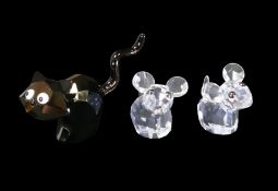 Swarovski The Lovlots Collection, House of Cats, Jet Crystal 'Salvatore' Cat (995010) together