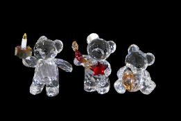 Swarovski Crystal Kris Bear Your Big Day (905791), Christmas 2009 (1006048) and From the Heart (