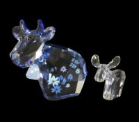Swarovski The Lovlots Collection to include:- Clear Crystal Ricci Moose (0832179) together with Blue