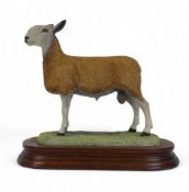Border Fine Arts Bluefaced Leicester Tup, model no.B0149 by Ray Ayres, limited edition no.611 of