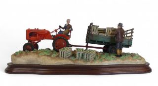 Border Fine Arts Cut and Crated (stacking on tractor and trailer), model no.B0649 by Ray Ayres,