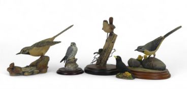 Border Fine Arts, Symbol of Loyalty B0854, Blackie B1673, Wagtail A0008, Wren on Post RB9 and