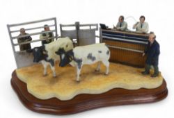 Border Fine Arts Under The Hammer Belgian Blue Cross , model no. BO666c by Kirsty Armstrong, limited