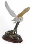 Border Fine Arts 'Silent Wings' (Barn Owl), model no.B0746 by Richard Roberts, limited edition no.