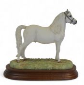 Border Fine Arts Welsh Mountain Pony, Grey, model no.B0534A by Anne Wall, limited edition no.218