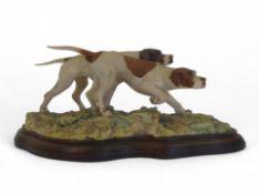 Border Fine Arts English Pointers, model no.L03 by Victor Hayton, limited edition no.317 of 500. (L: