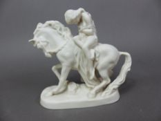 Rare W H Goss figure of Lady Godiva, height 11cm.