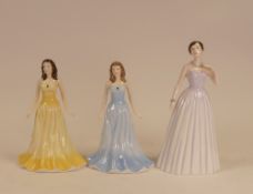 Royal Doulton lady figures to include Classics Samantha HN4403, The Gem Stones Collection March