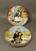 Royal Doulton character plates, The Balloon Man (1st) and The Old Balloon Seller (2nd)(2).