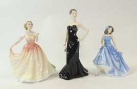 Royal Doulton Lady Figurines to include:- Nancy HN5442, Deborah HN3644, Jasmine HN5483. Tallest:-