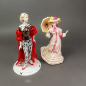 Coalport figure David Shilling Celebration Collection 'Fun Night Out', together with Royal Doulton