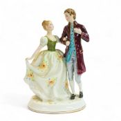 Royal Doulton figurine 'Young Love' HN2735, Height 25cm