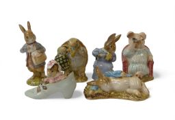 Royal Albert Beatrix Potter Characters to include:-Mr Alderman Ptolemy, Cottontail, Little Pig