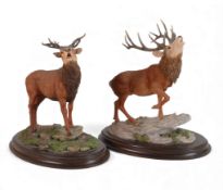 Country Artists Stags to include:- Red Stag CA333 together with Autumn Call CA933 both presented